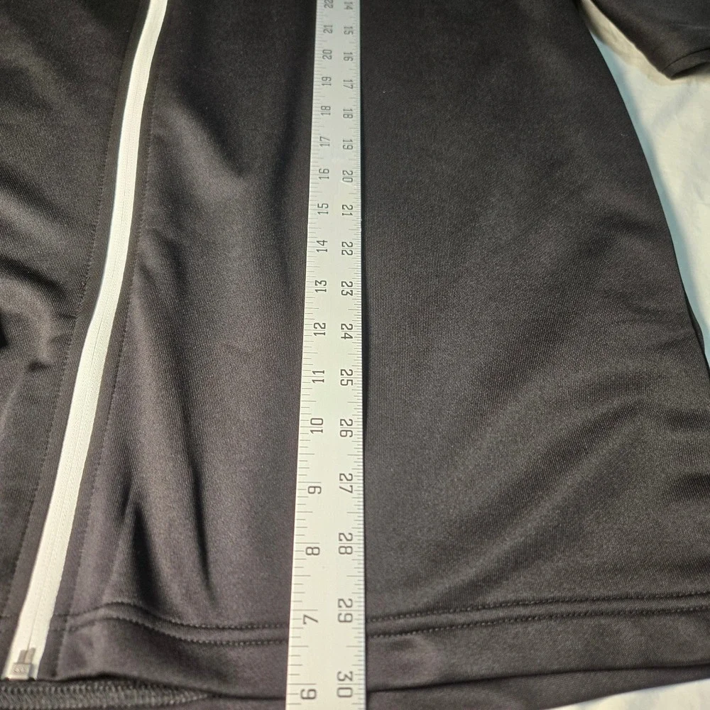Adidas Mens French Terry Full Zip Track Jacket Black White ADVF20R787 XL NWT